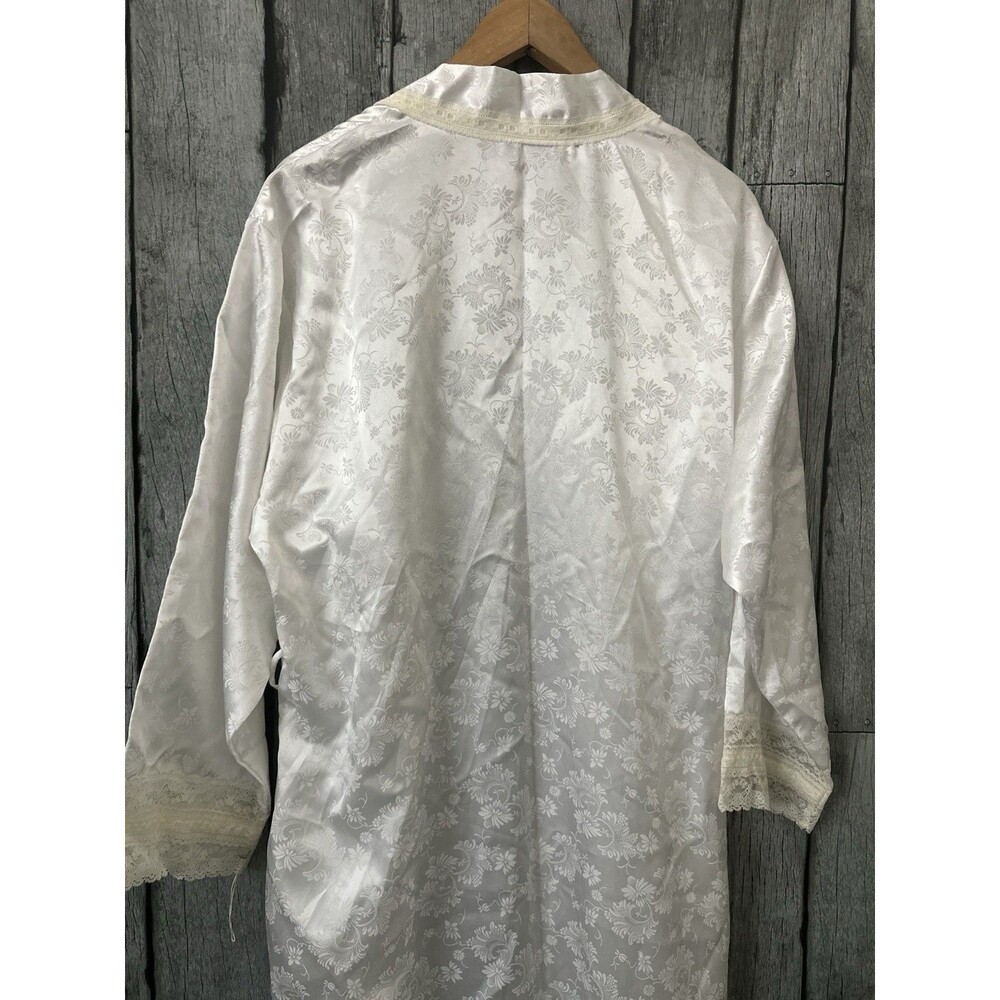 Vintage Christian Dior Lingerie Robe Lace Size Large - Belt Missing - Picture 6 of 6
